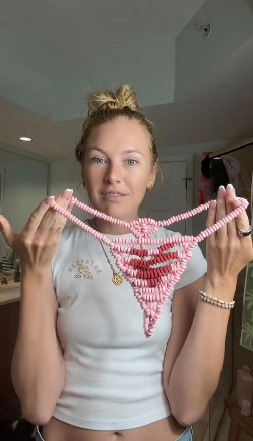Eetbare Snoep String, Nieuw in doos, Kleding | Dames, Ondergoed en Lingerie, String, Verzenden