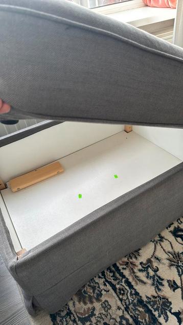 Ektorp bank van Ikea met hocker - afbeelding 8