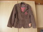 Nieuw net bruin katoenen college kerst rib jasje GDI mt 176, Nieuw, Ophalen of Verzenden, GDI, Jongen