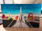 Schilderij Rotterdam Highlights - 160x100 cm, Ophalen, Nieuw, Schilderij