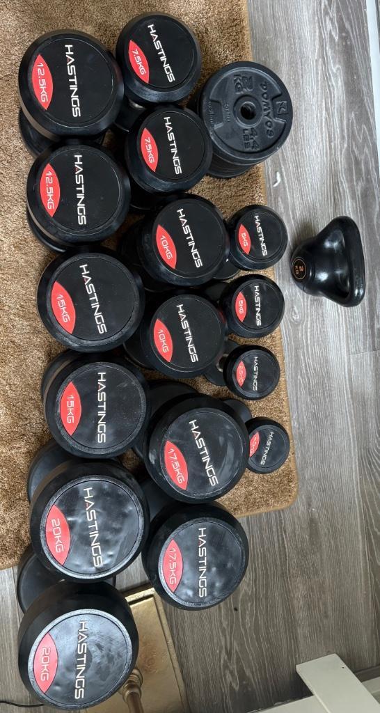 Hastings Dumbbell Set – Compleet van 2,5kg t/m 20kg –, Sport en Fitness, Fitnessmaterialen, Dumbbell, Ophalen