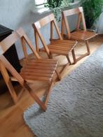 Vintage 3 Aldo Jacober Klapstoelen 1966, Huis en Inrichting, Stoelen, Ophalen, Gebruikt, Vintage, Hout