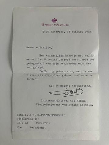 Belgie, Koning Leopold III , 80e verjaardag 1981 beschikbaar voor biedingen