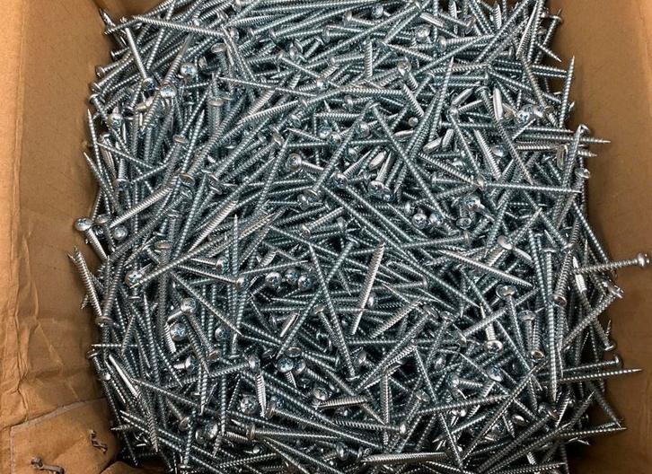 Panhead houtschroeven M4.2 x 65 per 5kg, Doe-het-zelf en Verbouw, IJzerwaren en Bevestigingsmiddelen, Nieuw, Schroeven, Ophalen of Verzenden