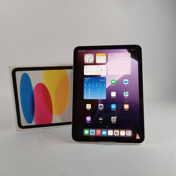Apple iPad 2025 A16 128gb 100% + Garantie tot 12-10-2026, Computers en Software, Tablet-hoezen, Zo goed als nieuw, Bescherming voor- en achterkant