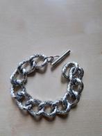 Zilverkleurige schakelarmband, Ophalen of Verzenden, Zo goed als nieuw, Zilver, Zilver