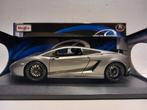 Lamborghini Gallardo donkergrijs Maisto metal 1:18 KRD, Ophalen of Verzenden, Zo goed als nieuw, Auto, Maisto