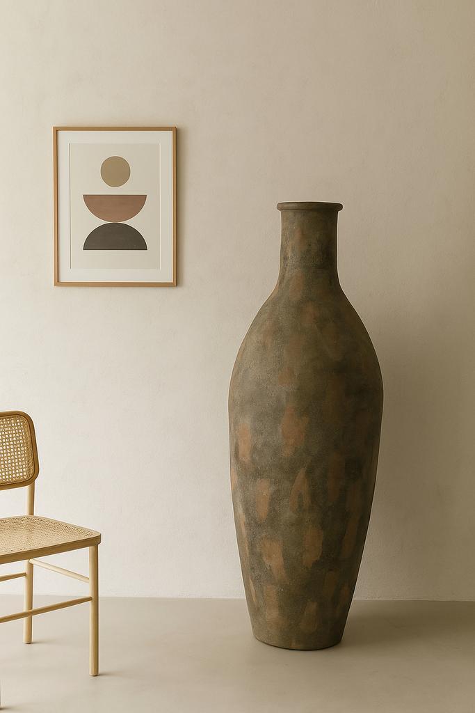 XXL Sierpot terracotta stijl - 148cm, Huis en Inrichting, Woonaccessoires | Vazen, Nieuw, Overige kleuren, 75 cm of meer, Overige materialen