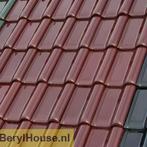 € 21,95 per m2  Gebakken dakpannen: FD 10 wijnrood hoogglans, Niet ingevuld, Steen of Klei, Verzenden, Niet ingevuld