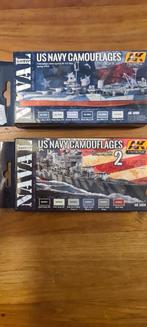 2 sets AK Us Navy Camouflage paint verf, Ophalen of Verzenden, Nieuw, 1:50 of kleiner