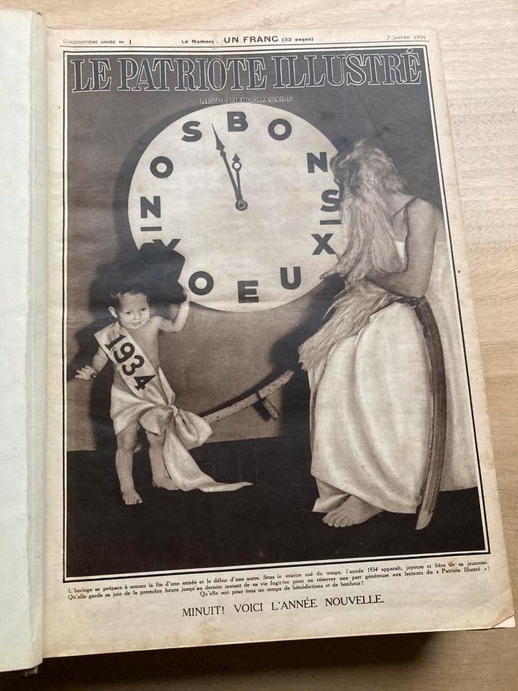 Antiek boek in het Frans, geillustreerde patriot uit 1934, Antiek en Kunst, Antiek | Boeken en Bijbels, Ophalen