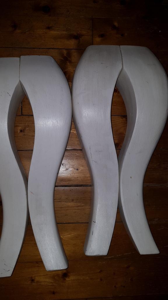 Massief Houten Tafelpoten / Meubelpoten, Huis en Inrichting, Tafelonderdelen, Zo goed als nieuw, Tafelpoot, 50 tot 100 cm, Overige vormen