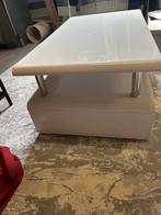 Witte Salontafel, Huis en Inrichting, Ophalen, 100 tot 150 cm, 50 tot 100 cm, Zo goed als nieuw