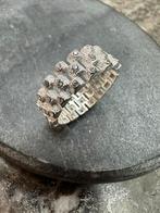 925 zilveren iced rolex ring, Sieraden, Tassen en Uiterlijk, Ringen, Ophalen of Verzenden, Nieuw