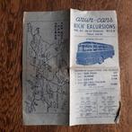 Azur-Cars autobus Pullman excursies Nice Cote d'Azur ca 1950, Verzamelen, Spoorwegen en Tramwegen, Ophalen of Verzenden, Gebruikt