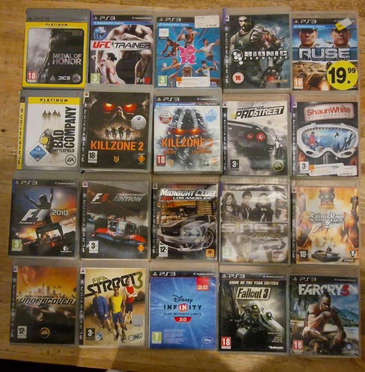 PS3 Games €3 per stuk, Spelcomputers en Games, Games | Overige, Zo goed als nieuw, 3 spelers of meer, Vanaf 3 jaar, Ophalen of Verzenden