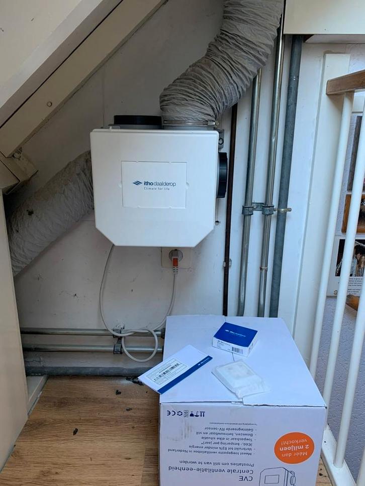 Itho daalderop zehnder comfofan met montage ACTIE, Doe-het-zelf en Verbouw, Ventilatie en Afzuiging, Zo goed als nieuw, Ophalen