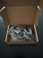 Fiat Naafdoppen 60mm Zwart/Zilver, Ophalen of Verzenden, Nieuw