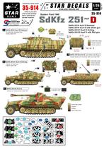 35-914, Late war Eastern Front 1945 Sd.Kfz.251 Ausf D's, Overige merken, Tank, 1:32 tot 1:50, Nieuw