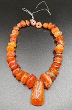 Oude ketting in cornaline, Verzenden, Zo goed als nieuw, Overige materialen