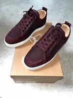 Louboutin louis flat calf leather bordeaux nieuw 40.5, Christian Louboutin, Nieuw, Ophalen of Verzenden, Sneakers of Gympen
