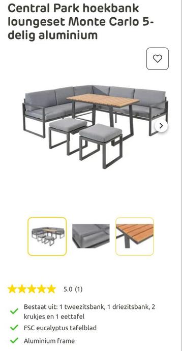 Loungeset Monte Carlo met 60% korting op nieuwprijs! beschikbaar voor biedingen