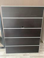 Tv meubel met glasplaat, Huis en Inrichting, Ophalen, Kunststof, 100 tot 150 cm, Zo goed als nieuw