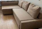 IKEA FRIHETEN slaapbank beige, Ophalen, Gebruikt, 125 tot 150 cm, Hoekbank
