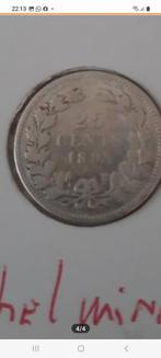 25 cent wilhelmina 1894 kavel nr 47, Postzegels en Munten, Verzenden, Zilver, Losse munt, Zilver