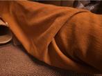 Cognac kleur warme dichte gordijnstof kamerhoog, Ophalen of Verzenden, Nieuw, 200 cm of meer, 200 cm of meer