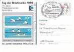 Duitsland – Postkarte – Tag der Briefmarke 1996 – 50 Jahre B, Postzegels en Munten, Brieven en Enveloppen | Buitenland, Verzenden