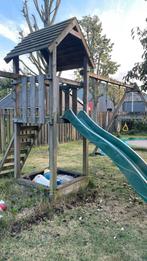 Speeltoestel met Schommel, Glijbaan & Zandbak, Ophalen, Gebruikt, Glijbaan