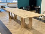 Unieke eiken tafel 330x120cm, Ophalen, Nieuw, 50 tot 100 cm, Vijf personen of meer