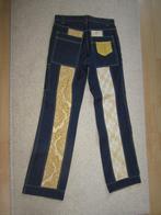Prachtige jeans met goudbrokaat, Art, Blauw, Ophalen of Verzenden, Zo goed als nieuw