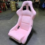 NRG Prisma Kuipstoel sportstoel stoel Roze alcantara, Auto diversen, Tuning en Styling, Ophalen of Verzenden