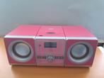 Roze Radio met CD, USB & Afstandsbediening, Gebruikt, Draagbaar, Tuner of Radio, Ophalen