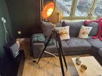 Tripod vloerlamp goud met hout studiospot, Ophalen, Zo goed als nieuw, Modern, 150 tot 200 cm