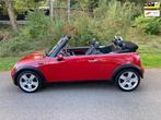 Mini Cabrio 1.6 Cooper Chili PDC Cruise Airco Leder, Auto's, Voorwielaandrijving, Parkeersensor, Gebruikt, Zwart