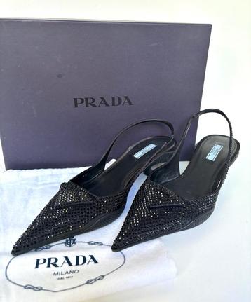 PRADA Zwart glitter hakken Maat 40   beschikbaar voor biedingen