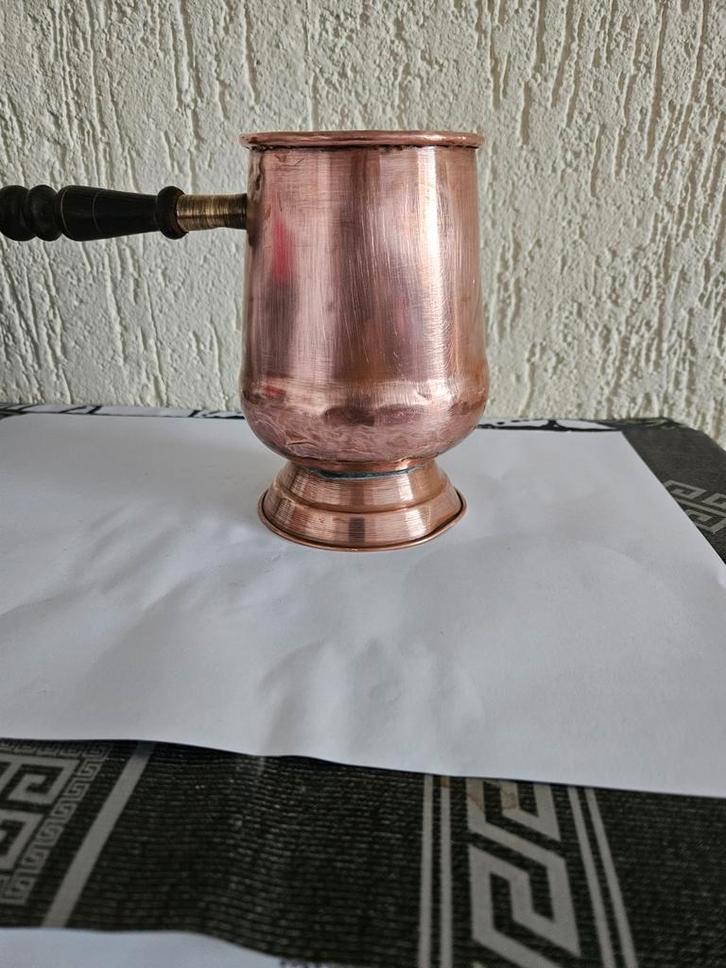 Koperen Koffiepot / Cezve - Handgemaakt+2 roestvrij, Huis en Inrichting, Keuken | Keukenbenodigdheden, Gebruikt, Ophalen