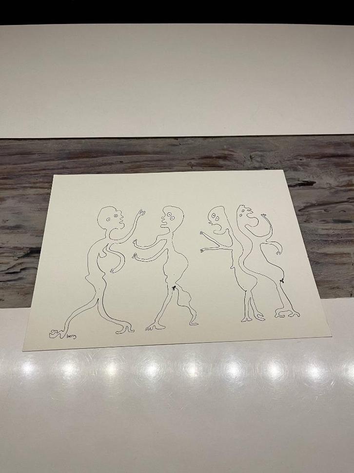 Berry | Dancing Together, Antiek en Kunst, Kunst | Schilderijen | Modern, Ophalen of Verzenden