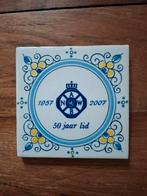 ANWB Jubileum Tegel - 50 Jaar Lidmaatschap, Antiek en Kunst, Antiek | Wandborden en Tegels, Ophalen of Verzenden