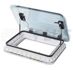 Dakluik 700 x 500 mm zonder permanente ventilatie transparan, Caravans en Kamperen, Ophalen of Verzenden, Zo goed als nieuw