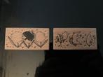 Stempel set Yamadoro ‘Wishes from the bird’, Ophalen of Verzenden, Gebruikt, Houten stempel