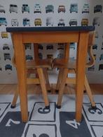 retro schooltafel met stoelen, Ophalen, Zo goed als nieuw, Tafel(s) en Stoel(en)