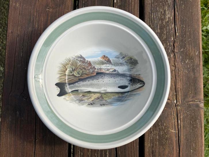 Portmeirion papschaaltje forel ‘Angler Series’, Huis en Inrichting, Keuken | Servies, Zo goed als nieuw, Kom(men), Overige stijlen