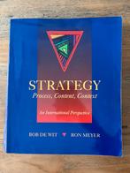 Strategy Process, Content, Context Bob de Wit & Ron Meyer, Gelezen, Ophalen of Verzenden, Management