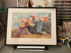 Clowns/lebensfreude van Ute S Mertens, Huis en Inrichting, Woonaccessoires | Schilderijen, Tekeningen en Foto's, Ophalen of Verzenden