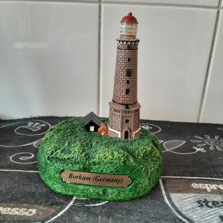 Vuurtoren Borkum model - Beperkte oplage, Verzamelen, Scheepvaart, Zo goed als nieuw, Overige typen, Ophalen of Verzenden