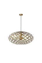 Lucide Wolfram Hanglamp - Ø 65cm - Mat Goud/Messing, Huis en Inrichting, Lampen | Hanglampen, Ophalen of Verzenden, Zo goed als nieuw
